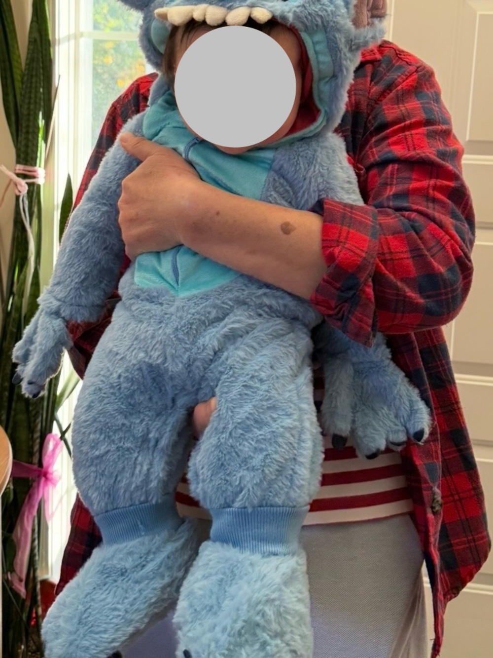 Stitch Baby Costume (6/9 mo) and XL Hawaiian Shirt - Picture 8 of 8